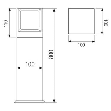 DM3  STELO Lampada LED 2x4W 3000K